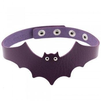 39*5cm Trendy Handmade PU Leather Bat Wings Harness Necklace Rock Collar Punk Goth Choker Necklace