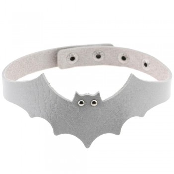 39*5cm Trendy Handmade PU Leather Bat Wings Harness Necklace Rock Collar Punk Goth Choker Necklace