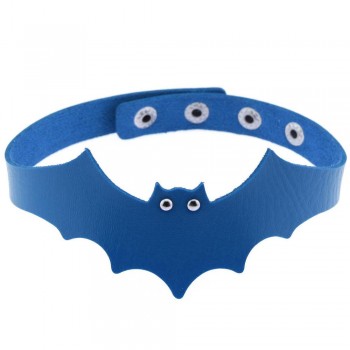 39*5cm Trendy Handmade PU Leather Bat Wings Harness Necklace Rock Collar Punk Goth Choker Necklace