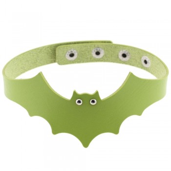 39*5cm Trendy Handmade PU Leather Bat Wings Harness Necklace Rock Collar Punk Goth Choker Necklace