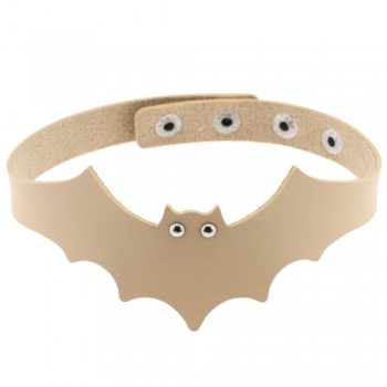 39*5cm Trendy Handmade PU Leather Bat Wings Harness Necklace Rock Collar Punk Goth Choker Necklace