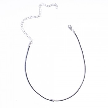 Fashion Black Wax Line Necklace Pendant Charms Cord Beads String Lobster Clasp Strap Rope Torques