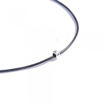 Fashion Black Wax Line Necklace Pendant Charms Cord Beads String Lobster Clasp Strap Rope Torques