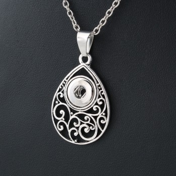 NEW Trendy Style Xinnver Snap Necklace amp; Pendant With Link Chain Fit 18mm Snap Button Jewelry For Women ZG114