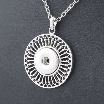 NEW Trendy Style Xinnver Snap Necklace amp; Pendant With Link Chain Fit 18mm Snap Button Jewelry For Women ZG114