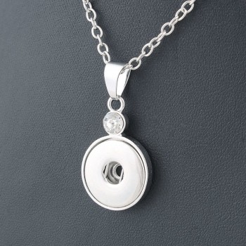 NEW Trendy Style Xinnver Snap Necklace amp; Pendant With Link Chain Fit 18mm Snap Button Jewelry For Women ZG114