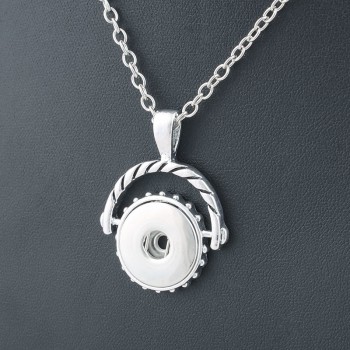 NEW Trendy Style Xinnver Snap Necklace amp; Pendant With Link Chain Fit 18mm Snap Button Jewelry For Women ZG114