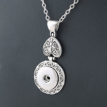 NEW Trendy Style Xinnver Snap Necklace amp; Pendant With Link Chain Fit 18mm Snap Button Jewelry For Women ZG114