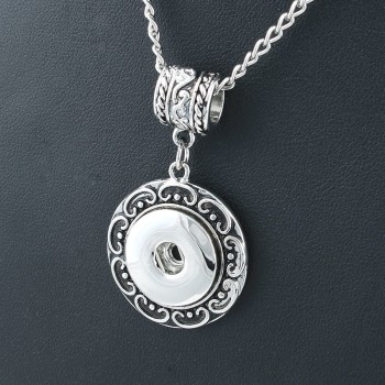 NEW Trendy Style Xinnver Snap Necklace amp; Pendant With Link Chain Fit 18mm Snap Button Jewelry For Women ZG114