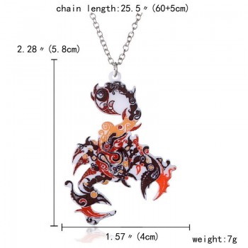 European Necklace Pendant Second Gram Force Heat Transfer Necklace Fashion Animal Sweater Chain Necklace
