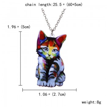 European Necklace Pendant Second Gram Force Heat Transfer Necklace Fashion Animal Sweater Chain Necklace
