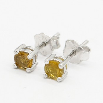 925 Sterling Silver Women Earrings Fashion Simple Gold Zircon Earrings Punk Style for Women Girls Party Wedding Jewelry Gift