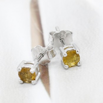 925 Sterling Silver Women Earrings Fashion Simple Gold Zircon Earrings Punk Style for Women Girls Party Wedding Jewelry Gift