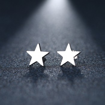 CACANA Stainless Steel Stud Earring For Women Man Pentagram Gold And Silver Color Lovers Engagement Jewelry Drop Shipping