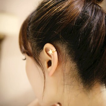 Korean Style Heart Triangle Moon Star Ear Cuff Clip On Earrings For Women Girls Wedding Jewelry Invisible Without Pierced Ears