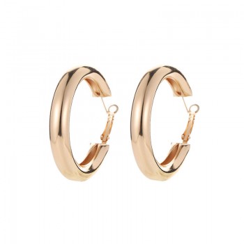 Linnor Exaggeration Circle Hoop Earring Gold Silver Color Metal Hyperbole Earing Brincos 2018 Fashion Jewelry for Women Pending
