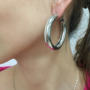 MANILAI 50mm Diameter Wide Alloy Punk Hoop Earrings Fashion Jewelry Statement Earrings For Women 2018 Brincos Wholesale Gift