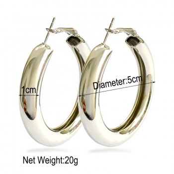 MANILAI 50mm Diameter Wide Alloy Punk Hoop Earrings Fashion Jewelry Statement Earrings For Women 2018 Brincos Wholesale Gift