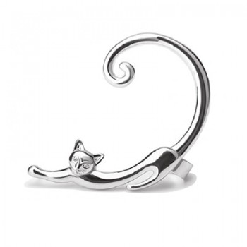 Cute Cat Clip On Earrings Ear Cuff Earrings for Women Orecchini Ear Wrap  Earcuff boucle doreille Clip 2E280