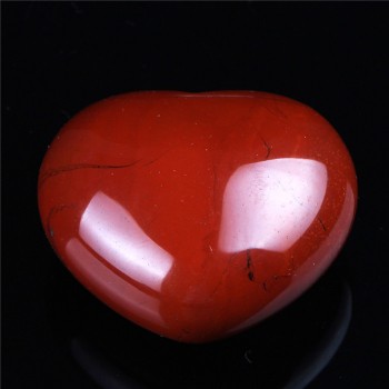Valentines Day Present 30mm Natural Red Jasper Unakite Turquoise Heart Healing Reiki Feng Shui Crystal Beads Lover Free Pouch