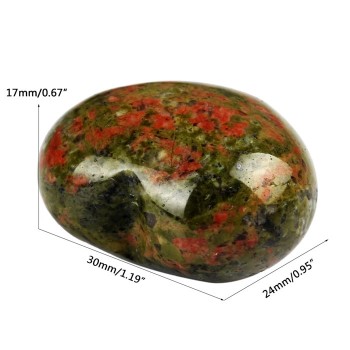 Valentines Day Present 30mm Natural Red Jasper Unakite Turquoise Heart Healing Reiki Feng Shui Crystal Beads Lover Free Pouch