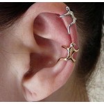 Promotion! Cute UK Hot Silver/ Gold Earrings Ear clip Climbing Man Naked Climber Ear Cuff Helix Ear clip Cartilage Earrings