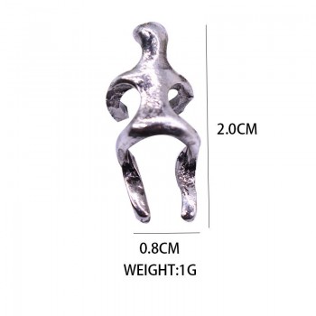 Promotion! Cute UK Hot Silver/ Gold Earrings Ear clip Climbing Man Naked Climber Ear Cuff Helix Ear clip Cartilage Earrings