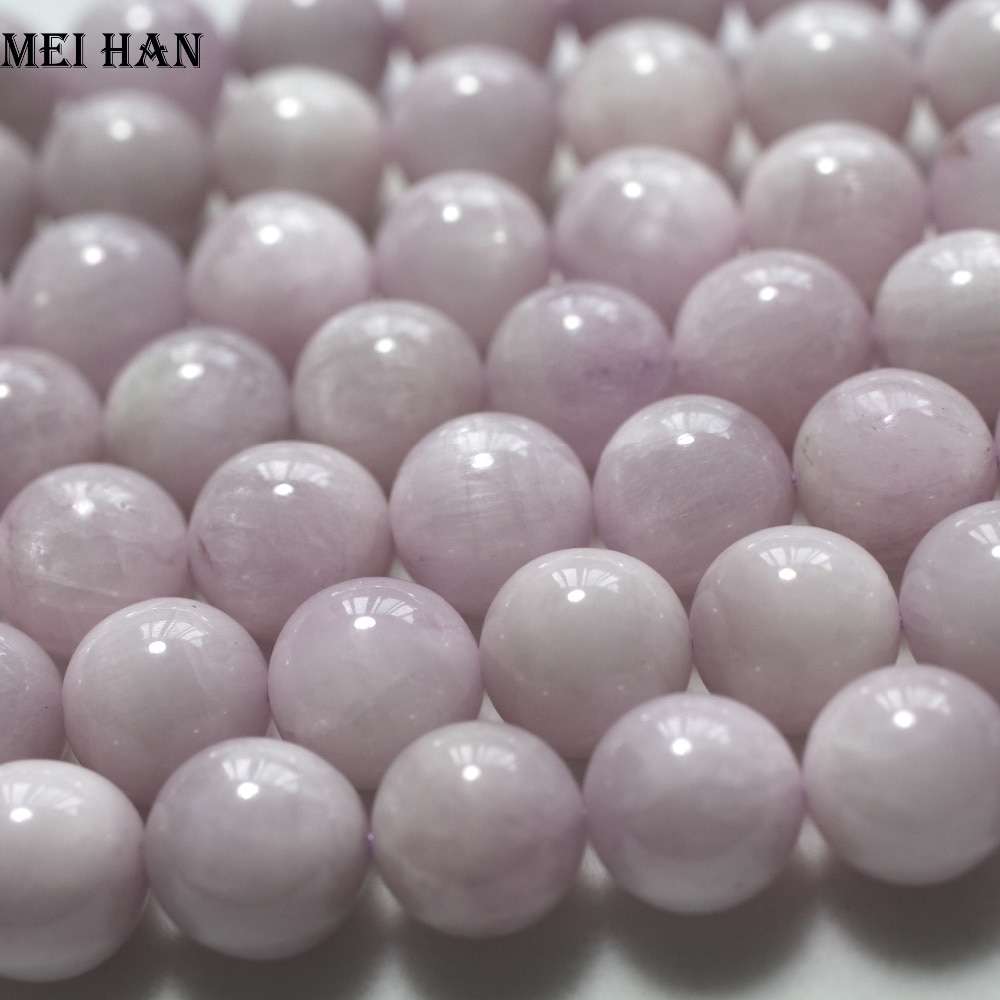 Free shipping (32 beads/set/90g) A grade natural Madagascar kunzite 11.5-12mm smooth round beads for jewelry making