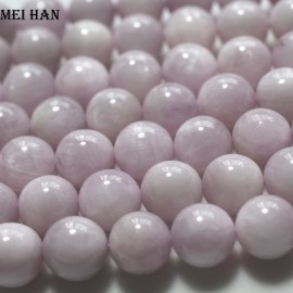 Free shipping (32 beads/set/90g) A grade natural Madagascar kunzite 11.5-12mm smooth round beads for jewelry making