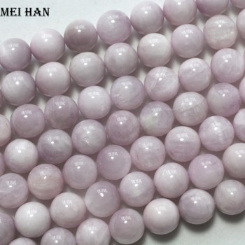 Free shipping (32 beads/set/90g) A grade natural Madagascar kunzite 11.5-12mm smooth round beads for jewelry making
