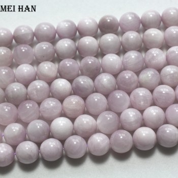 Free shipping (32 beads/set/90g) A grade natural Madagascar kunzite 11.5-12mm smooth round beads for jewelry making