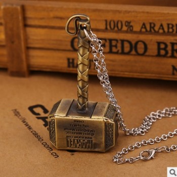 Fashion Jewelry Vintage Charm Thor Hammer Necklace Thor The Dark World Necklace For Men And Women,original factory supply