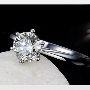Jemmin 100% 925 Sterling Silver Woman CZ Crystal Wedding Engagement Finger Rings Super Shinning Cubic Zirconia Fine Jewelry