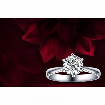 Jemmin 100% 925 Sterling Silver Woman CZ Crystal Wedding Engagement Finger Rings Super Shinning Cubic Zirconia Fine Jewelry
