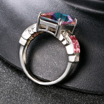 Aquamari Rings For Women 925 Sterling Silver Jewelry Wedding Ring Blue Multiple 2 Colors Wedding Gift Luxury Bijoux Wholesale