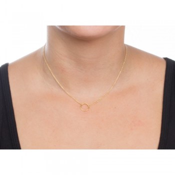 karma Double chain Circle necklace alloy Pendant necklace Clavicle Chains Statement Necklace Women FOMALHAUT Jewelry