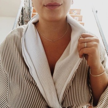 karma Double chain Circle necklace alloy Pendant necklace Clavicle Chains Statement Necklace Women FOMALHAUT Jewelry