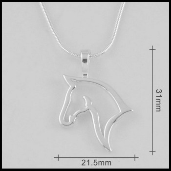 fashion cute animal horse Pendant Necklace For Women fashion dress Clothing Costume Jewelry Accessories