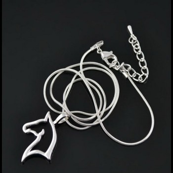 fashion cute animal horse Pendant Necklace For Women fashion dress Clothing Costume Jewelry Accessories