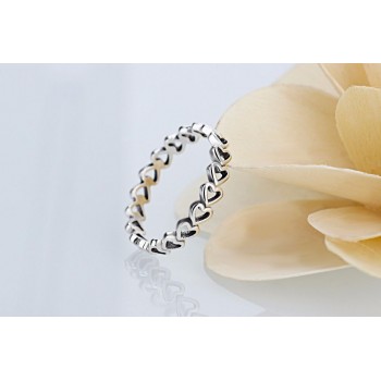 wholesale Hot Sale Fashion jewelry Real Pave Setting Plant Trendy LOVE 925 silver Retro woman Ring Ring