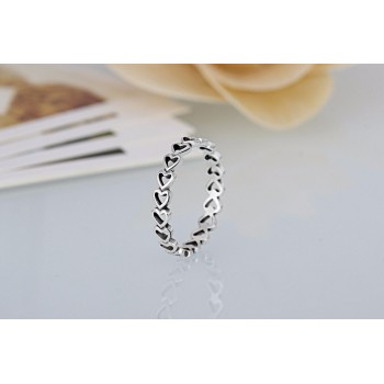 wholesale Hot Sale Fashion jewelry Real Pave Setting Plant Trendy LOVE 925 silver Retro woman Ring Ring
