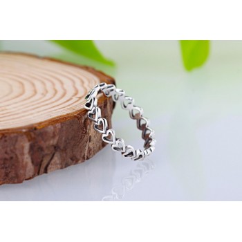 wholesale Hot Sale Fashion jewelry Real Pave Setting Plant Trendy LOVE 925 silver Retro woman Ring Ring