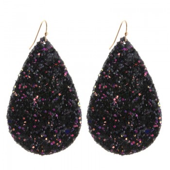 NeeFu WoFu Earring flash Leather Alloy Drip Large Long Water Drop Big Earrings Woman stick Brinco Ear Oorbellen Christmas Gift