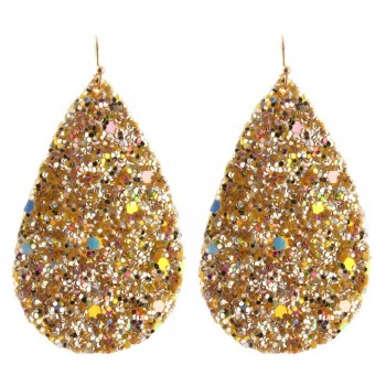 NeeFu WoFu Earring flash Leather Alloy Drip Large Long Water Drop Big Earrings Woman stick Brinco Ear Oorbellen Christmas Gift