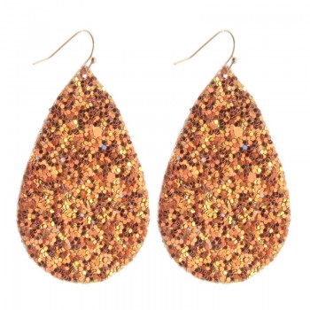 NeeFu WoFu Earring flash Leather Alloy Drip Large Long Water Drop Big Earrings Woman stick Brinco Ear Oorbellen Christmas Gift