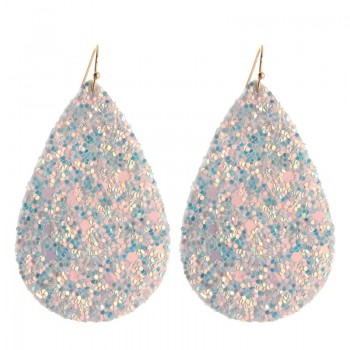 NeeFu WoFu Earring flash Leather Alloy Drip Large Long Water Drop Big Earrings Woman stick Brinco Ear Oorbellen Christmas Gift