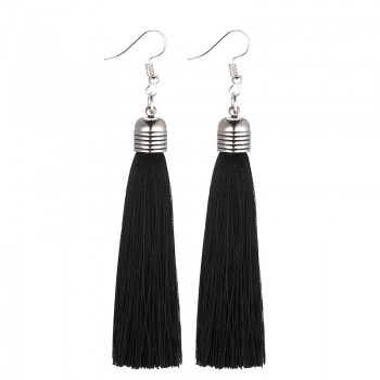 LOVBEAFAS Ethnic Fringe Tassel Earrings For Women Jewelry Bohemian Drop Long Pendientes Thread Statement Vintage Earrings