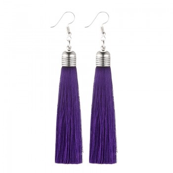 LOVBEAFAS Ethnic Fringe Tassel Earrings For Women Jewelry Bohemian Drop Long Pendientes Thread Statement Vintage Earrings