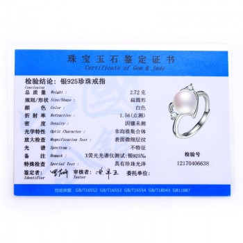 Dainashi 2017 Hot Selling 925 Sterling Silver Ring For Women love Ring 9-10 mm Genuine Freshwater Pearl Jewelry High Quality