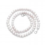 Fashion 100% Natural White Freshwater Pearl Wedding Party Necklace Womens Costume Jewelry Necklace Luxury Fine Jewelry